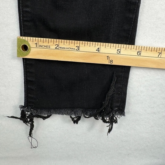 Abercrombie Fitch Harper Low Rise Super Skinny Jeans Womens Size 27/4 Black Wash - Picture 12 of 16